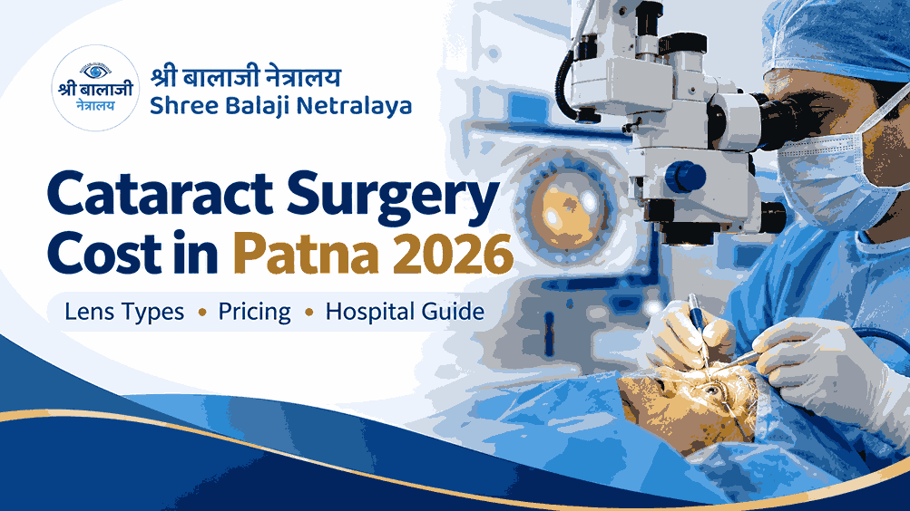Cataract surgery cost in Patna 2026 and artificial lens options at Shree Balaji Netralaya
